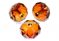 Swarovski, margele briolette LH, copper, 18mm - x1