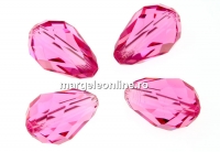 Swarovski, margele picatura, rose, 10.5mm - x2