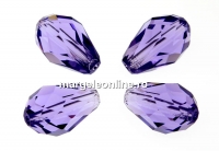 Swarovski, margele picatura, tanzanite, 10.5mm - x2