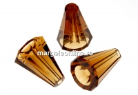 Swarovski, con Artemis, smoked topaz, 12.5x10mm - x1