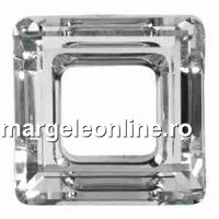 Swarovski, pandantiv square ring, crystal, 30mm - x1