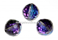 Swarovski, margele, rotund fatetat, heliotrope, 8mm - x2