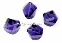Swarovski, margele, helix fatetat, purple velvet, 10mm - x2