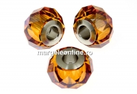 Swarovski, becharmed briolette, copper, 14mm - x1