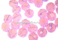Swarovski, margele rotund fatetat, rose water opal, 4mm - x10