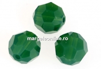 Swarovski, margele rotund fatetat, palace green opal, 4mm - x10