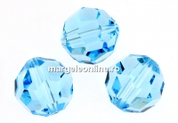 Swarovski, margele rotund fatetat, aquamarine, 4mm - x10