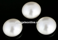 Swarovski, cabochon perla cristal, white pearl, 16mm - x1