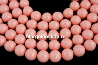 Swarovski pearls, pink coral, 16mm - x1
