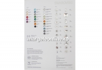 Swarovski sew-on sampler, 30x20cm - x1