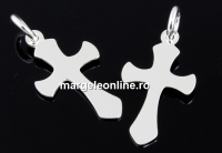 Pendant, cross 925 silver, 22.5mm  - x1