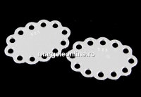 Link, oval 925 silver, 16mm  - x1