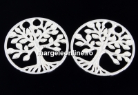 Link, tree of life, 925 silver, 19mm  - x1