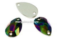 Swarovski, link picatura, rainbow dark, 12mm - x2