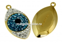 Swarovski, pand. pave placat cu aur, 23mm - x1