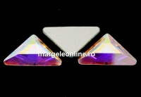 Swarovski, cabochon triangle gamma, aurore boreale, 10mm - x1