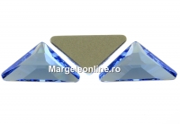 Swarovski, triangle gamma cabochon, light sapphire, 10mm - x1