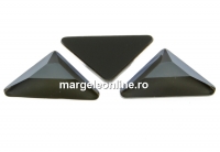 Swarovski, cabochon triangle gamma, dark grey, 10mm - x1
