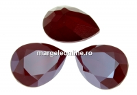 Swarovski, fancy picatura, dark red, 18x13mm - x1