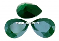 Swarovski, fancy picatura,  royal green, 18x13mm - x1