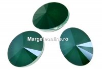 Swarovski, fancy oval, royal green, 14x10.5mm - x2