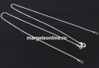 Box Chain, for link, 925 silver, 41cm - x1