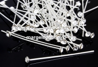 Ace cu cu cap cristal Swarovski, crystal, argint 925, 40mm - x1