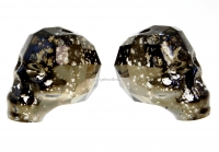 Swarovski, margele craniu, black patina, 15x13mm - x1