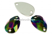 Swarovski, drop link, rainbow dark, 28mm - x1