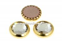 Swarovski, cabochon cristal hotfix gp, crystal, SS34 - x4