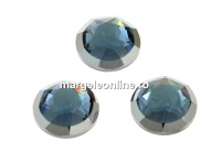 Swarovski, cabochon cristal hotfix, denim blue, SS34 - x4