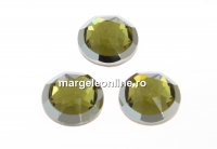 Swarovski, cabochon cristal hotfix, khaki, SS34 - x4