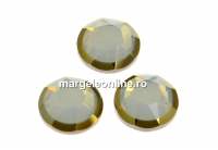 Swarovski, cabochon cristal hotfix, white opal, SS34 - x4