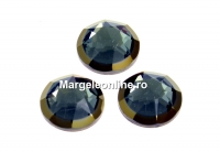 Swarovski, crystal cabochon hotfix, black diamond, SS34 - x4