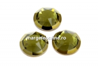 Swarovski, cabochon cristal hotfix, khaki, SS34 - x4