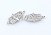 Link Mana lui Fatima, argint 925 placat cu rodiu, 17mm - x1