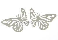 Link fluture, argint 925 placat cu rodiu, 20mm - x1