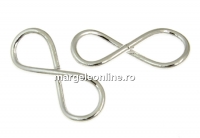 Link infinit, argint 925 placat cu rodiu, 18mm - x1