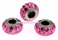 Swarovski, becharmed pave rose, 12mm - x1