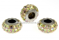 Swarovski, becharmed pave luminous green, 12mm - x1