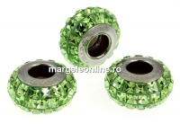 Swarovski, becharmed pave peridot, 12mm - x1