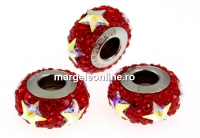 Swarovski, becharmed pave light siam, 13.5mm - x1