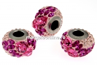 Swarovski, becharmed pave vintage rose, 14.5mm - x1