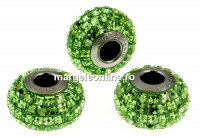 Swarovski, becharmed pavé, peridot, 15mm - x1