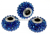 Swarovski, becharmed pavé, Bermuda blue, 15.5mm - x1