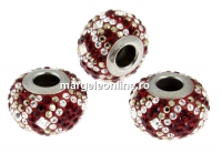 Swarovski, becharmed pave siam, 14.5mm - x1