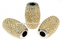 Swarovski, becharmed pave golden shadow, 22mm - x1