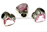 Swarovski, becharmed inima, rosaline, 14mm - x1