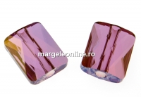 Swarovski, margele Mini rectangle, lilac shadow, 8x6mm - x2