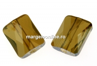 Swarovski, margele Mini rectangle, bronze shade, 8x6mm - x2